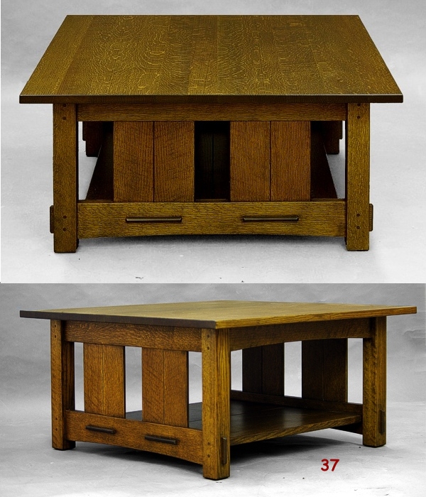 double panel coffee table